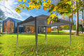 Cort pavilion de gradina, 300x300 cm, cu 4 pereti laterali cu ferestre, impermeabil cu rezistenta UV, gri