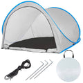 Cort plaja si picnic semi-deschis Sersimo, protectie UV, 200x120x110cm, gri