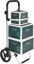 SONGMICS Carucior de cumparaturi piata, pliabil, compartiment frigorific, multifunctional, 44x35x100 cm, negru