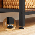 VASAGLE Biblioteca cu rafturi deschise, 8 compartimente, design industrial, 80x33x149cm, maro retro si negru
