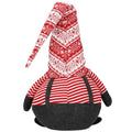 Figurina Craciun, Spiridus cu bluza in dungi, inaltime 80cm
