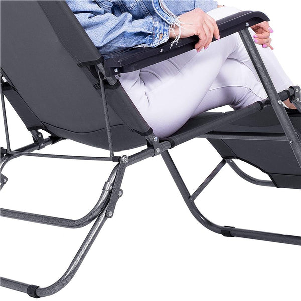 Sezlong pliabil SERSIMO GC13, Relax Zero Gravity, 80x60x153cm, Gri