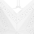 Stea decorativa 3D din hartie ajurata, 60cm, alba