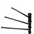 Suport cuier pentru prosoape cu 3 brate egale 32 cm, inaltime 86 cm, negru