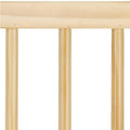 Poarta de siguranta Safety Gate pentru scari, ajustabila, din lemn cu structura otel, 82-89cm, negru maro