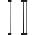 Poarta de siguranta Safety Gate pentru scari, ajustabila, din lemn cu structura otel, 96-103cm, negru maro