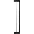 Poarta de siguranta Safety Gate pentru scari, ajustabila, din lemn cu structura otel, 89-96cm, negru maro