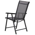 Scaun de gradina metalic, pliabil, 95x57x66cm, maxim 150kg, gri