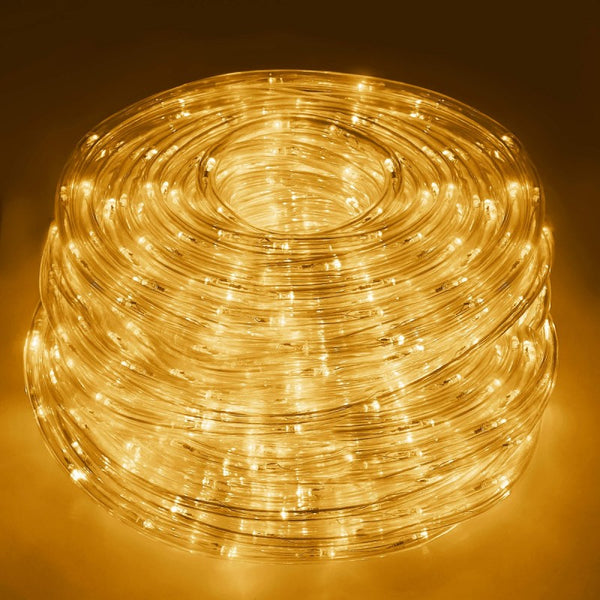 Instalatie tub furtun luminos pentru Craciun, 240 LED-uri, 10m, alb cald