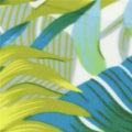 Patura pentru picnic sau plaja, cu folie izolatoare si maner, 150x200cm, model frunze, verde