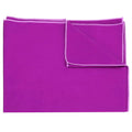 Prosop de plaja cu uscare rapida, husa de transport, 75x150cm, violet