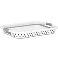 Cos de rufe pliabil tip lighean, cu manere, din plastic si silicon, 53x38x24cm, 24litri, gri