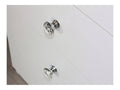 Masa de toaleta si machiaj Cristal Full cu oglinda LED si 5 sertare, 110x47x77 cm, alb