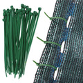 Plasa umbrire si intimitate pentru gard, 1.2m latime, 50m lungime, 140g densitate, verde cu negru
