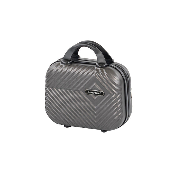 Leziter TraveLux Pro trusă de toaletă cu capac rigid, 23x30x14 cm, gri