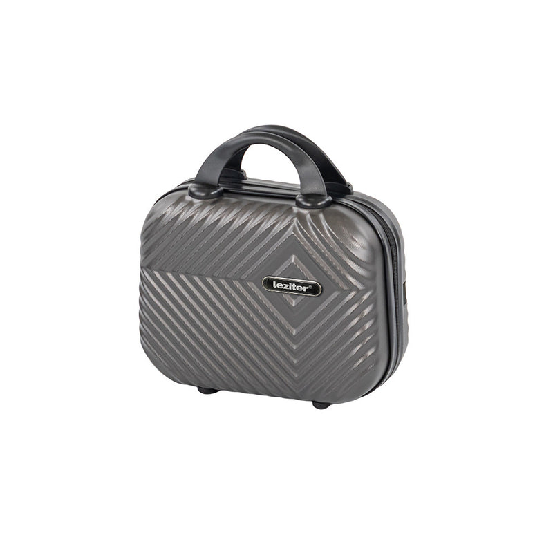 Leziter TraveLux Pro trusă de toaletă cu capac rigid, 23x30x14 cm, gri