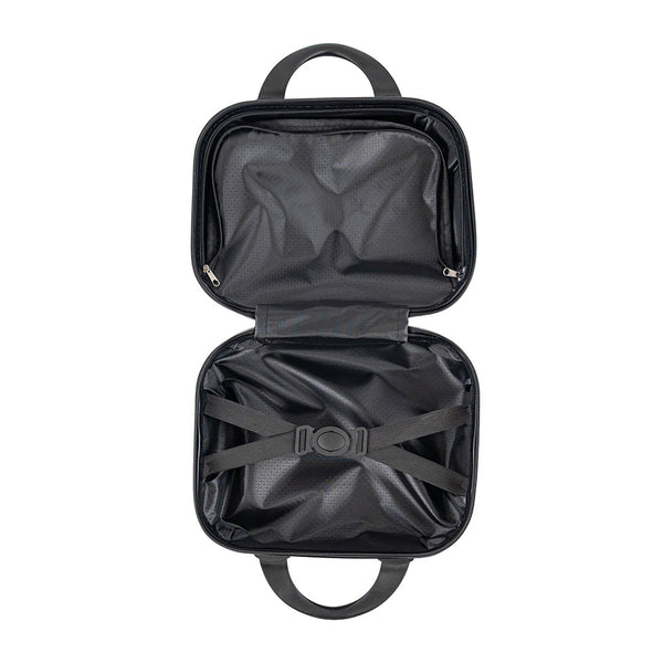 Leziter TraveLux Pro trusă de toaletă cu capac rigid, 23x30x14 cm, gri