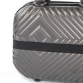 Leziter TraveLux Pro trusă de toaletă cu capac rigid, 23x30x14 cm, gri