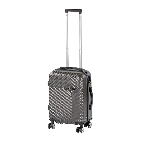 Leziter TraveLux Pro – bagaj de mână cu carcasă rigidă și roți detașabile, 40x30x20 cm, gri