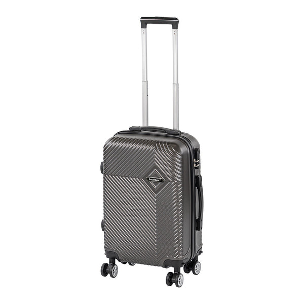 Leziter Valiză de cabină TraveLux Pro cu carcasă rigidă și roată detașabilă, 50x40x20 cm, gri
