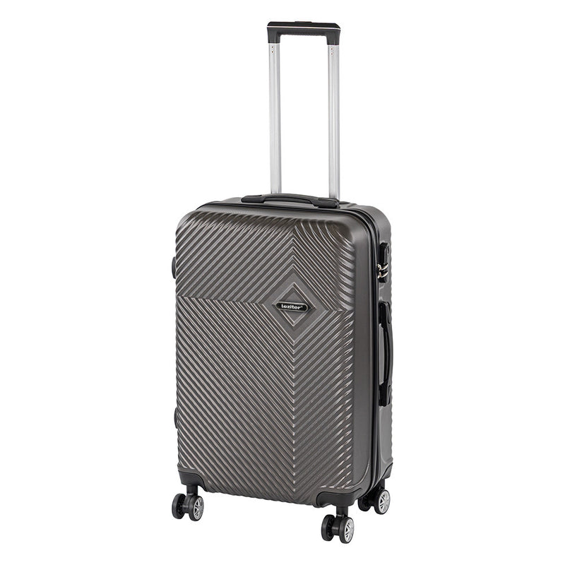 Leziter Valiză TraveLux Pro de dimensiuni medii, cu carcasă rigidă, 68x45x25 cm, gri