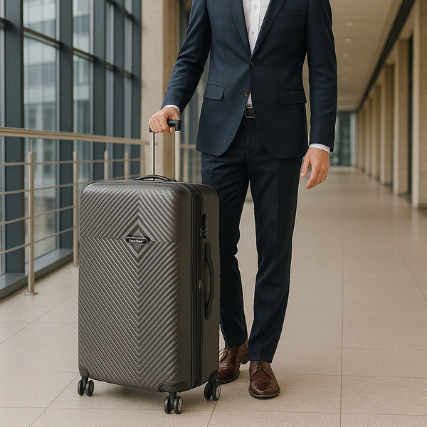 Leziter Valiză mare TraveLux Pro cu carcasă rigidă, 76x50x29 cm, gri