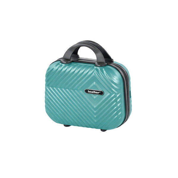 Leziter TraveLux Pro trusă de toaletă cu capac rigid, 23x30x14 cm, albastru lagună