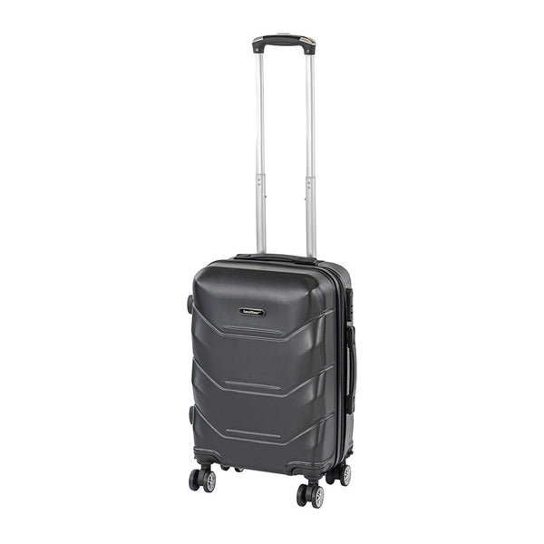 Leziter TraveLux Max – bagaj de mână cu carcasă rigidă și roți detașabile, 40x30x20 cm, negru