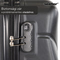 Leziter TraveLux Max – bagaj de mână cu carcasă rigidă și roți detașabile, 40x30x20 cm, negru