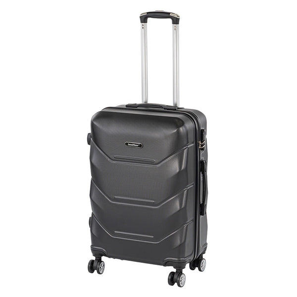 Leziter Valiză TraveLux Max de dimensiuni medii, cu carcasă rigidă, 68x45x25 cm, negru