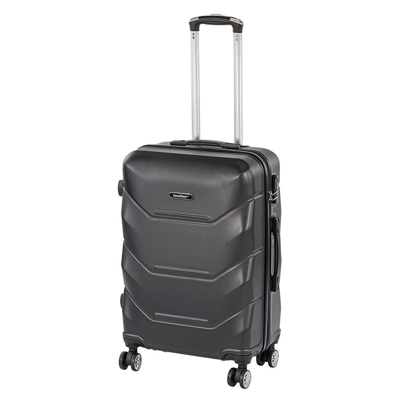 Leziter Valiză TraveLux Max de dimensiuni medii, cu carcasă rigidă, 68x45x25 cm, negru