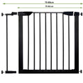 Poarta de siguranta Safety Gate pentru scari, ajustabila 83-89 cm, din otel, neagra