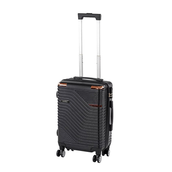 Leziter TraveLux Urban – bagaj de mână cu carcasă rigidă și roți detașabile, 40x29x19 cm, negru