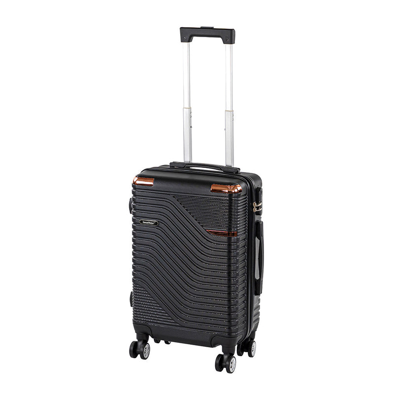 Leziter Valiză de cabină TraveLux Urban cu carcasă rigidă și roți detașabile, 50x35x23 cm, negru