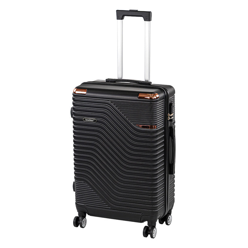 Leziter Valiză medie TraveLux Urban cu carcasă rigidă, 68x45x25 cm, neagră