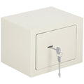 Seif standard cu cheie, 170x230x170 mm, Otel, Bej