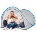 Cort plaja si picnic semi-deschis Sersimo, protectie UV, 200x120x110cm, gri
