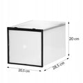 Set 10 cutii organizare pentru pantofi, 28x20x20, transparent