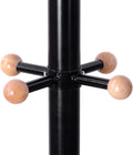 VASAGLE Cuier pentru haine, din otel, tip pom, cu 12 carlige, 176cm, negru