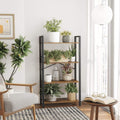 VASAGLE Biblioteca cu 4 etaje din lemn, cadru otel, stil industrial, 66x30x120cm, maro rustic