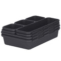 Organizator sertar bucatarie, 8 piese, negru