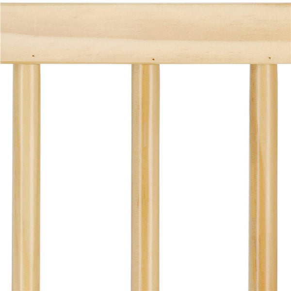 Poarta de siguranta Safety Gate pentru scari, ajustabila, din lemn cu structura otel, 75-82cm, negru maro