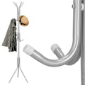 Cuier pentru haine, tip pom, cu 12 carlige, 173 cm, gri