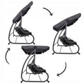 Balansoar leagan pat 3 persoane Sersimo Corsica, cu plasa anti-insecte, sarcina 320kg