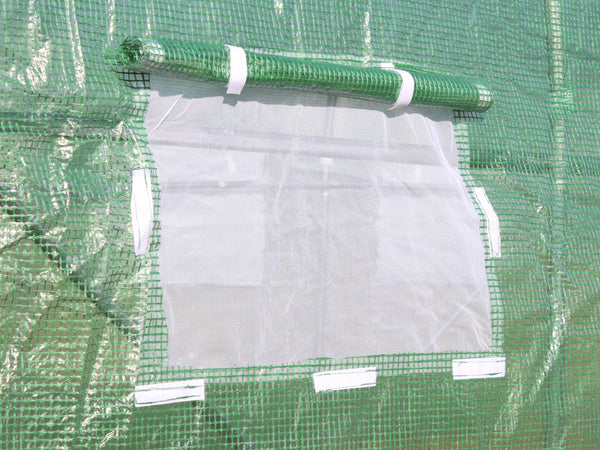 Sera de gradina, tip tunel cu cadru metalic, 400x1000cm, verde, 40mp