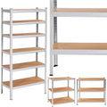 Raft cadru metalic modular pentru depozitare, 6 polite, 225x110x50cm, sarcina 900kg