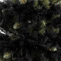 Ghirlanda pentru decor sau bradul de Craciun, model puf si pene, negru, 180cm