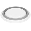 Lighean pliabil, rotund, din plastic si silicon, 37x15cm, 9litri, gri
