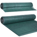 Plasa umbrire si intimitate pentru gard, 1.2m latime, 50m lungime, 140g densitate, verde cu negru