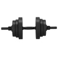 Set de greutati multifunctionale transformabil in gantere, kettlebell, haltera, total 29 kg